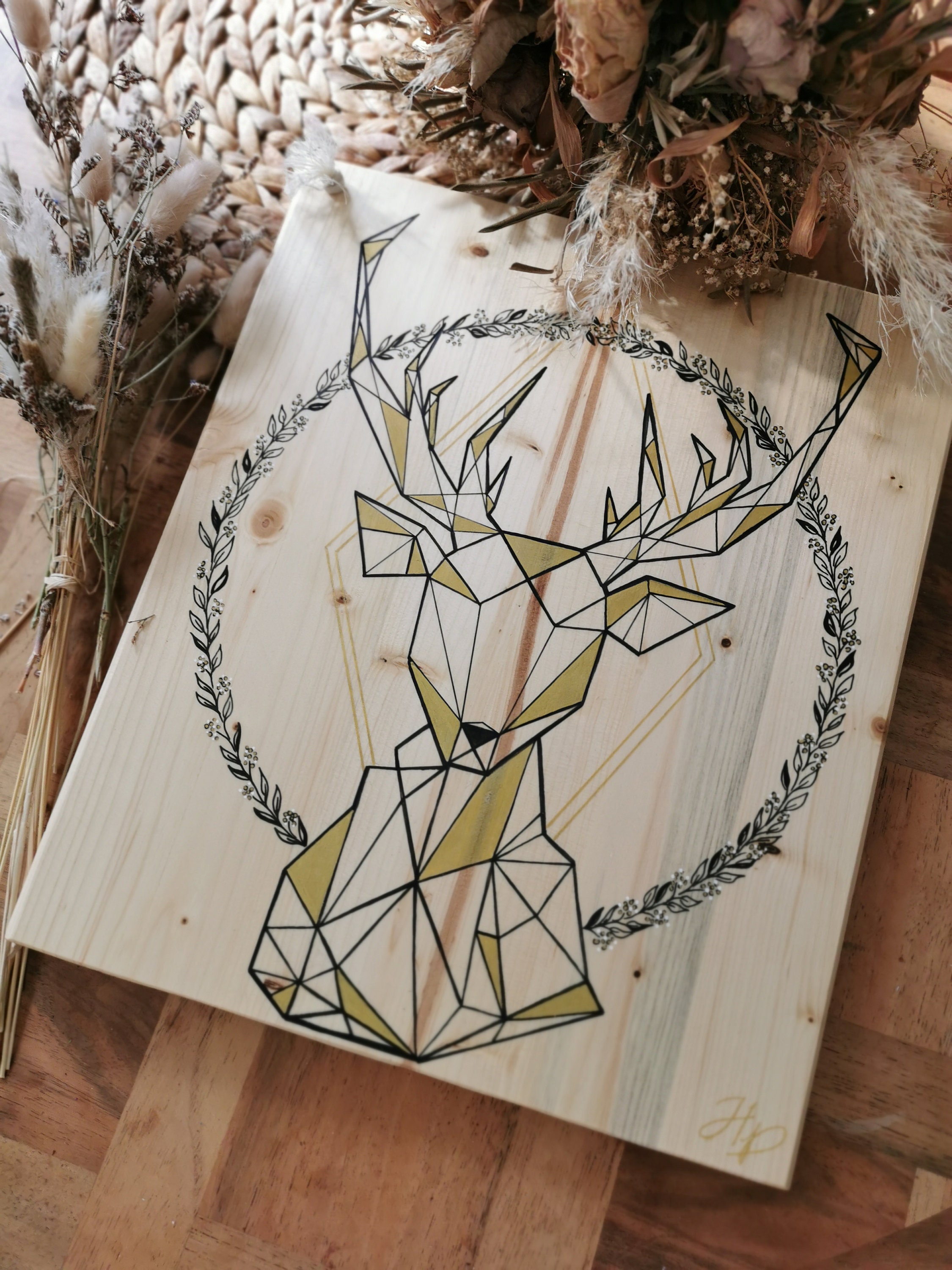 Tableau Cerf Origami