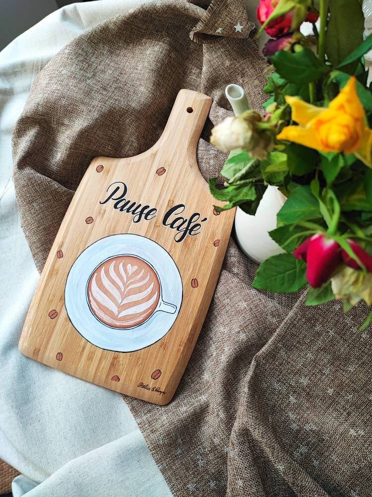 Planche à Découper Décorative Pause Café