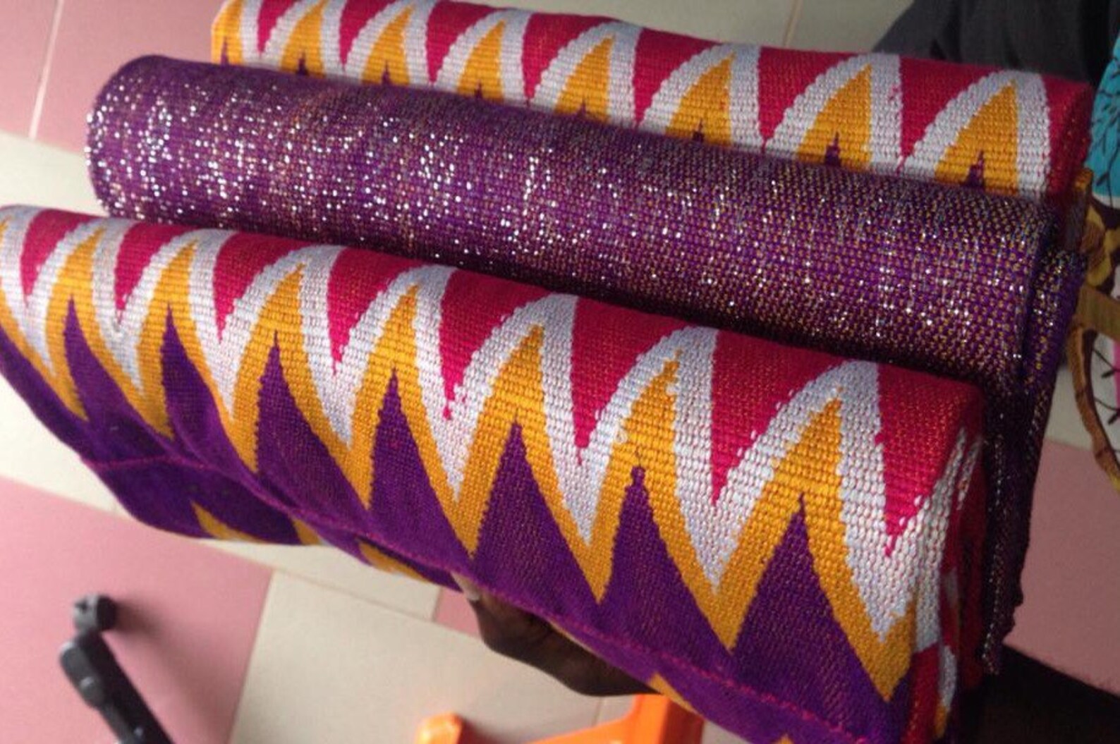 Authentic Ghana Kente Cloth/ Woven Kente Cloth/Traditional Etsy