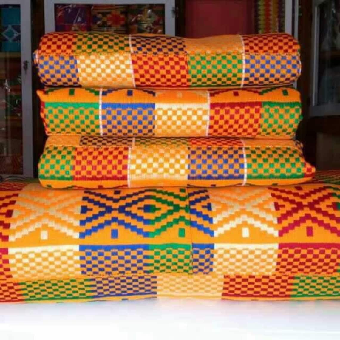 Ghana Kente Woven Cloth/ Authentic Kente Cloth/ Traditional Etsy