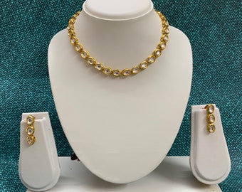 Kundan Necklace /kundan Single Line 