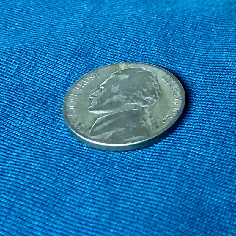 1943-S Jefferson Nickel AU! - WWII 35% SILVER FREE SHIPPING - Foto 2