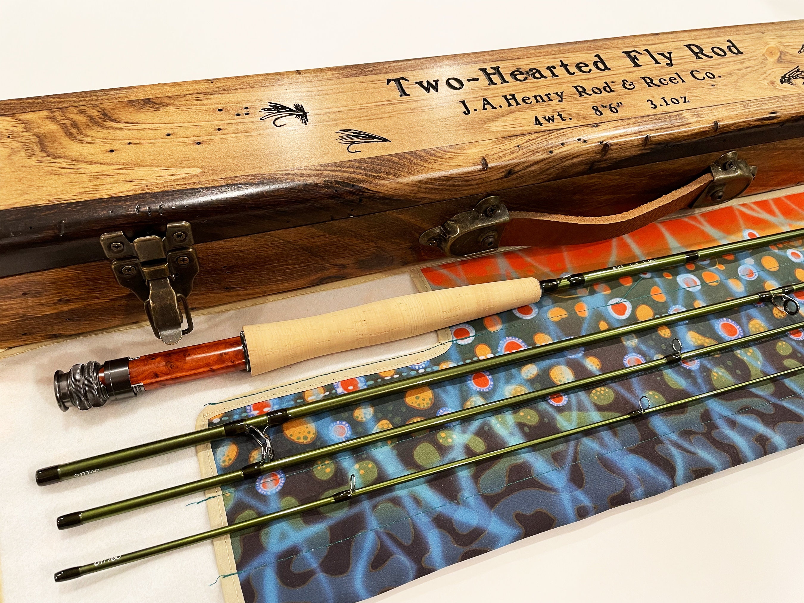 4wt. 8'6 Two-hearted Fly Rod by J.a.henry Rod Co. -  Australia