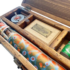 Handmade Two-Hearted Fly Rod Set: 2wt, Reclaimed Barn Wood Case image 5