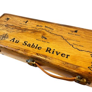 Handmade Two-Hearted Fly Rod Set: 2wt, Reclaimed Barn Wood Case image 4