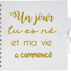 Livre d'or personnalisé - Livre d'or Kraft Baby shower- naissance - livre souvenirs