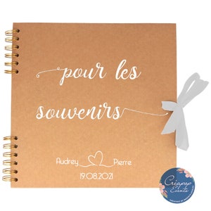 Livre d'or de mariage - kraft - Pour les souvenirs