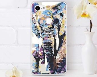 Colorful Elephant Pop Art Pixel 6 Pro Case Pixel 6 Case Google Pixel 5 5G Case Pixel 5 Case Google Pixel 4A 5G Case Pixel 4A Cases CW0226