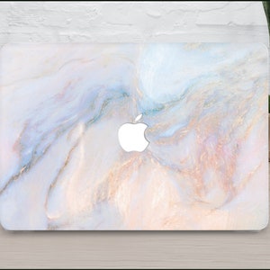 Opal Marble Macbook Pro 16-hoesje 2023, Macbook Air 13 inch, hoesje Macbook Pro 13 inch, hoesje 2022/24, Bright Stone Macbook Pro 15-hoesje. CW0094