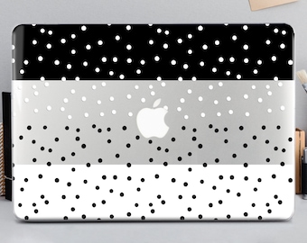 Polka Dots Black White 16 Inch Macbook Pro Case Laptop Cases Macbook Air 13 Inch Macbook Pro Case A1990 Macbook Pro 15 Inch Case CA2165