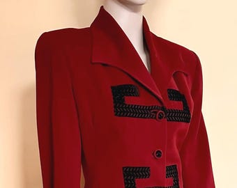 1940s Original Lilli Ann of San Francisco two piece suit