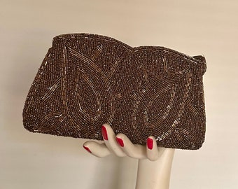 Clutch beaded handbag