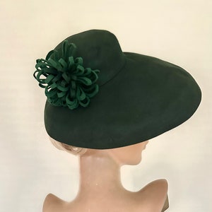 1940s green felt hat