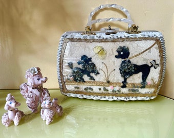 1960s Purse Princess Charming by Atlas Hollywood Florida Vintage Seashell Handbag Vintage Lucite Handbag 1960s Rattan Purse Handbag Etsy