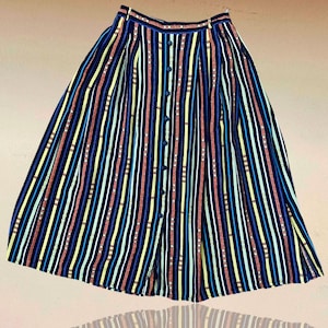True vintage striped half circle  skirt.
