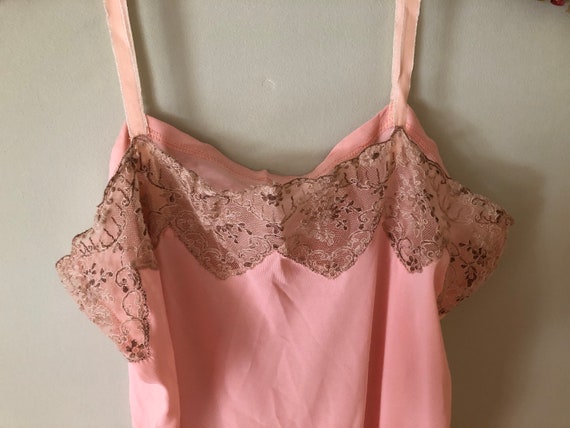 1940s, 50s lingerie camisole in soft pink salmon c