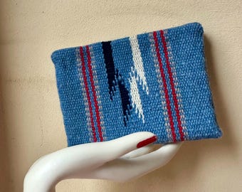 1940s Handwoven small Chimayo coin purse in original box.