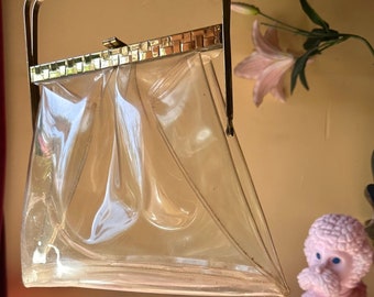 Transparent 1950s handbag.