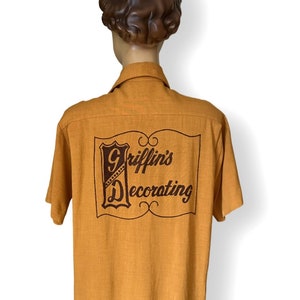 50s true vintage work bowling shirt