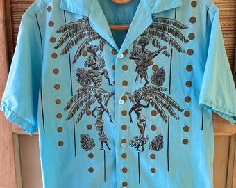 1950s 'Made in California' Calypso Tunes novelty shirt