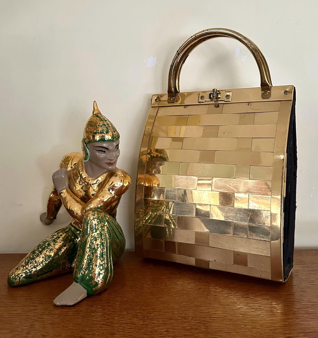 Dorset Fifth Avenue Gold Metal Woven Handbag - Etsy Finland