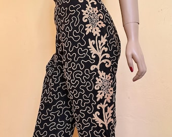 1950s original embroidered Estudio Acapulco Mexican capri pants