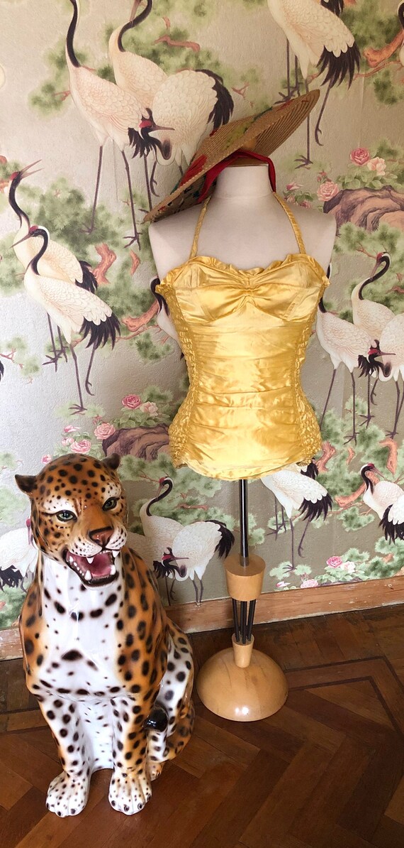True vintage 50s Heinzelmann Orchid yellow gold to