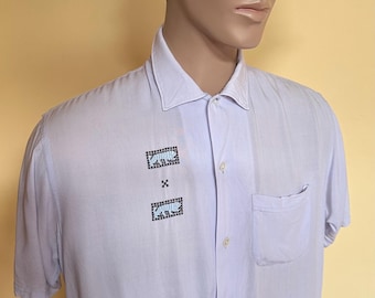Vintage 50s Truval rayon shirt