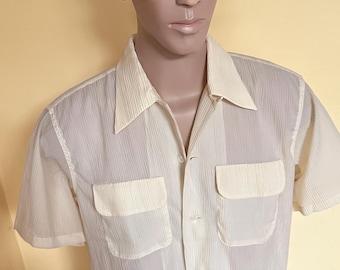 1950s  Arrow seersucker nylon  shirt