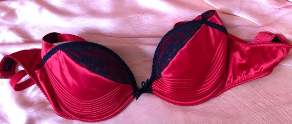 Dita von Teese red satin wonderbra