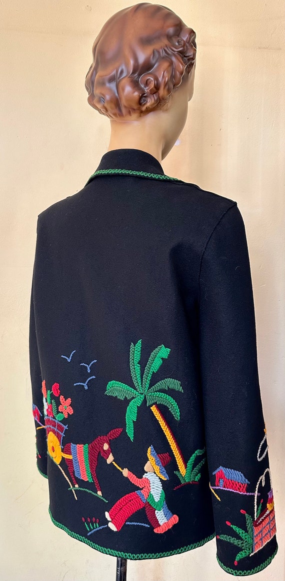 Mexican felt embroidered jacket - image 7