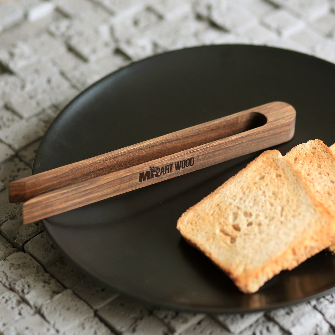 Wooden Kitchen Toaster Tongs with 8.7 Length Etsy