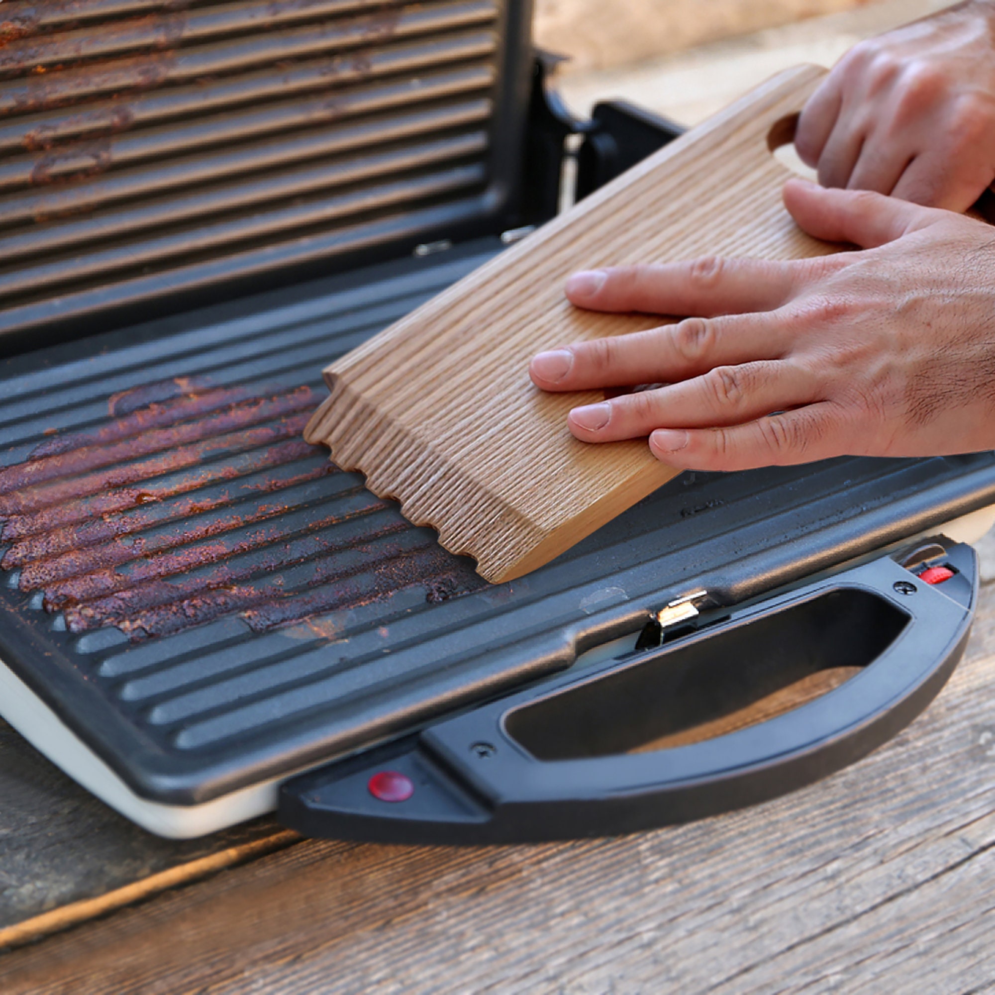 BBQ and Grill Wooden Scraper Tool Size 10.6 x 4.7 Barbeque Etsy