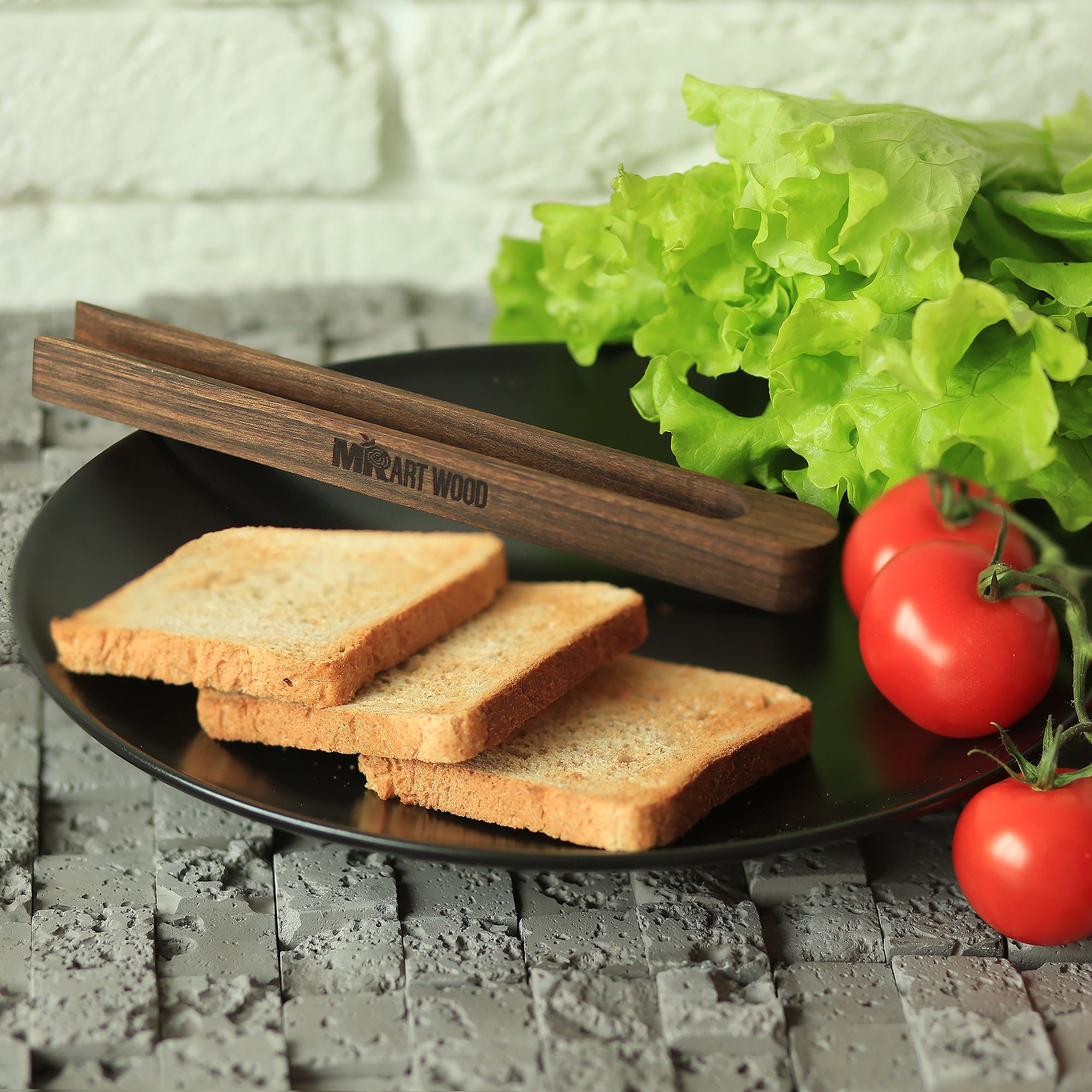 Handmade Wooden Kitchen Toaster Tongs with 8.7 Etsy