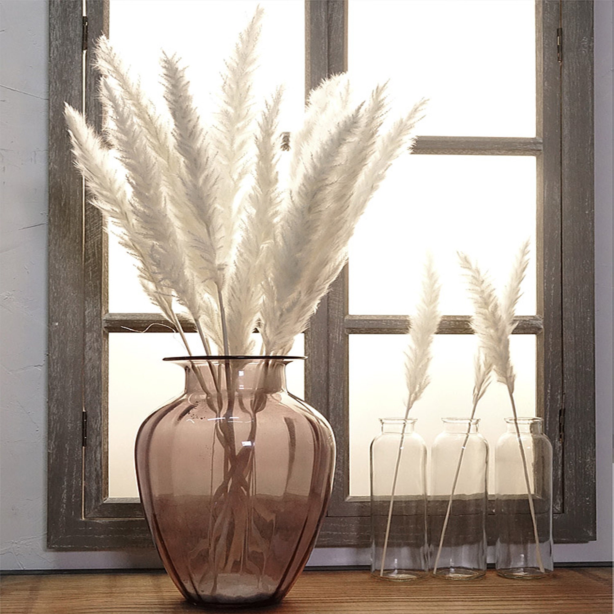 Reed Dried Flower Bouquet Natural Dried Reed Decorative Etsy