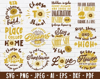 Download Sunflower Svg Etsy