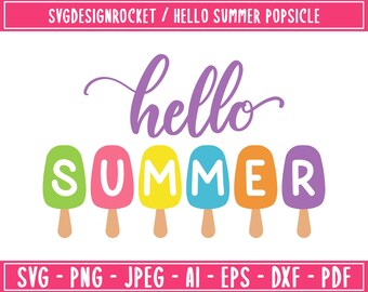 Download Hello Summer Svg Etsy