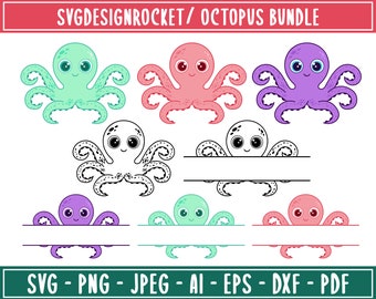 Download Octopus Monogram Etsy