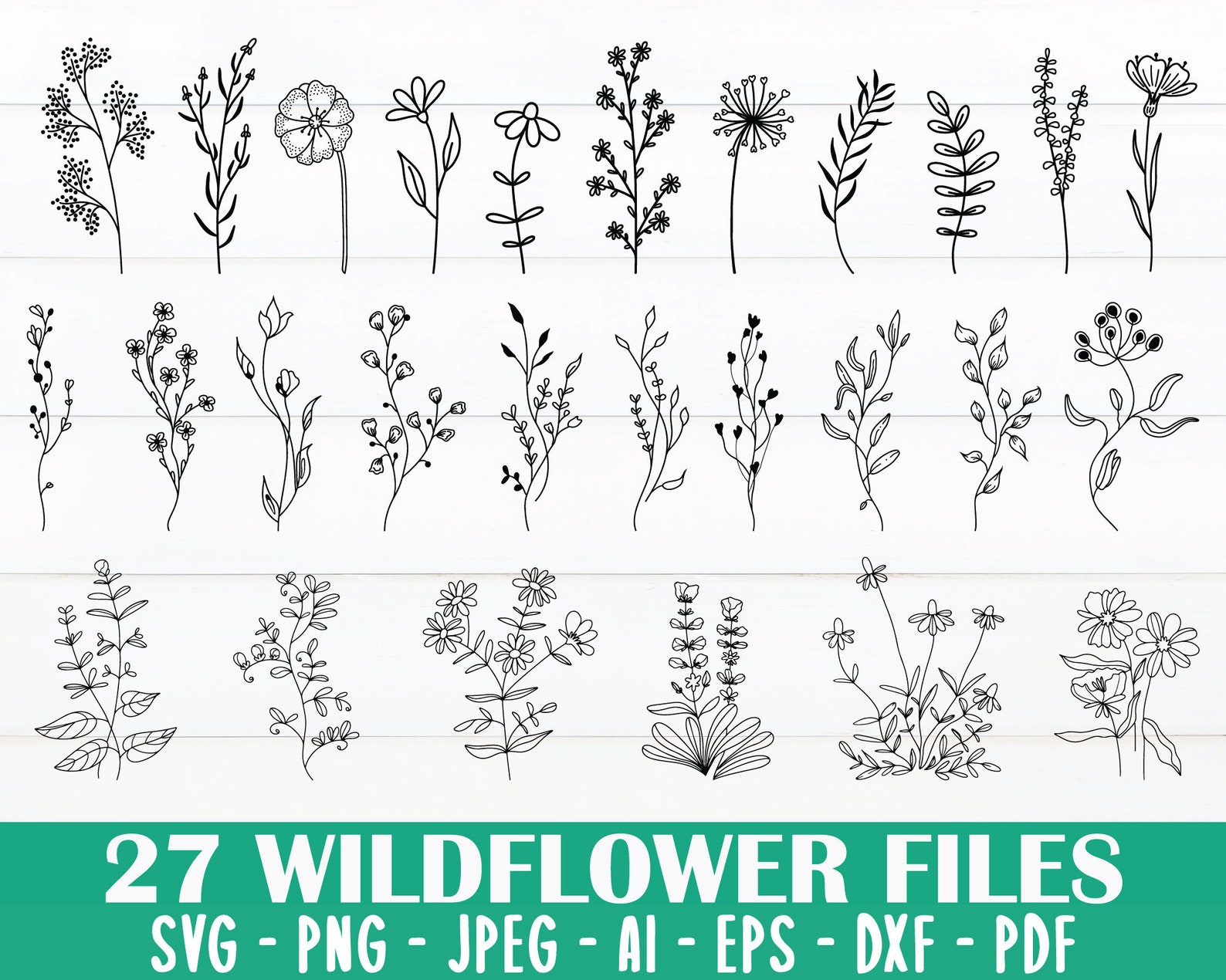Free Free 238 Hand Drawn Wildflower Svg SVG PNG EPS DXF File
