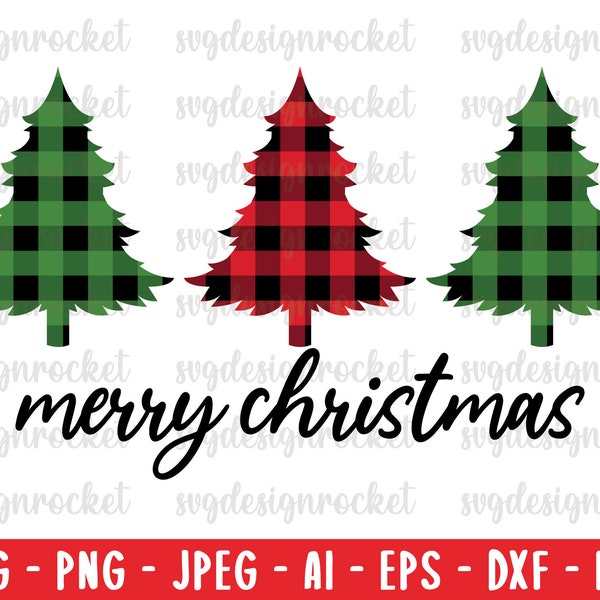 Merry Christmas svg, Buffalo Plaid Cheetah Tree svg, buffalo plaid Christmas svg, christmas tree svg, Digital cut file, digital download