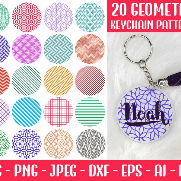 keychain svg bundle, keychain pattern svg bundle, keyring pattern svg, circle patterns svg, keychain svg, round pattern svg, cut file