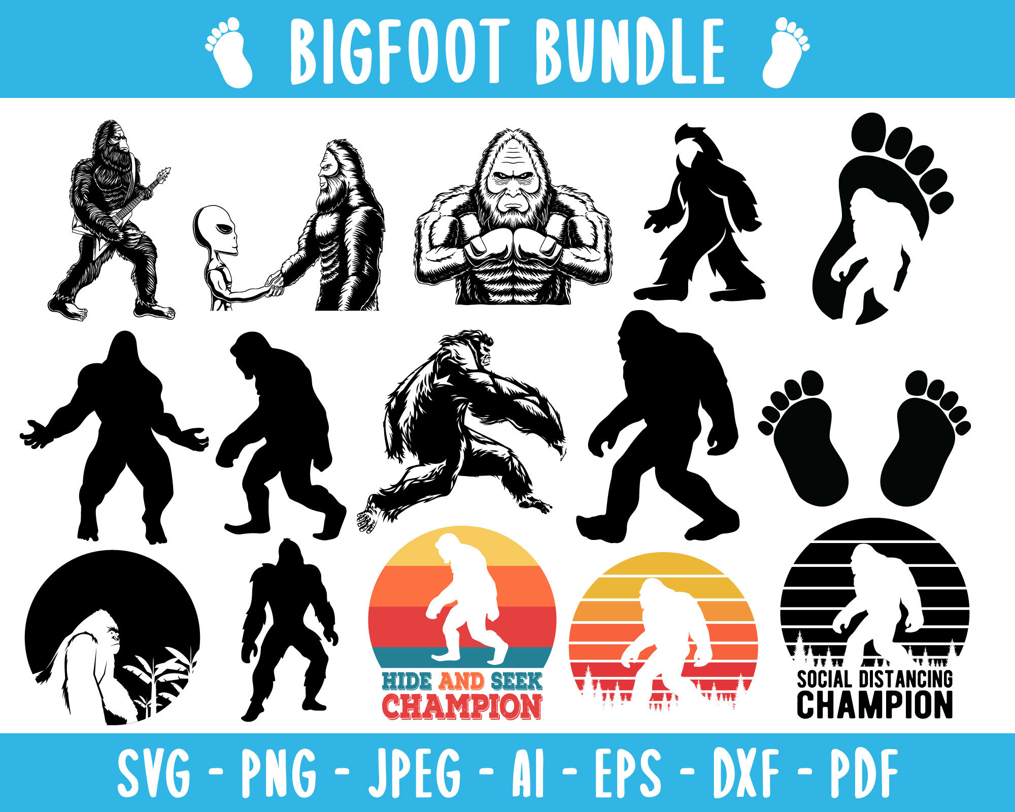 Bigfoot svg bundle bigfoot svg bigfoot svg file bigfoot svg Etsy