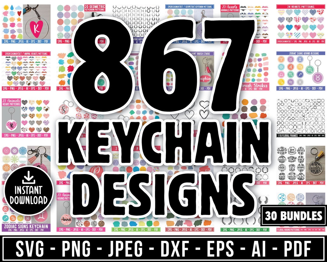 Keychain Pattern Svg Bundle Keychain Patterns Svg Brush Stroke Svg Keychain Pattern Svg Bundle Keychain Patterns Svg Brush Stroke Svg