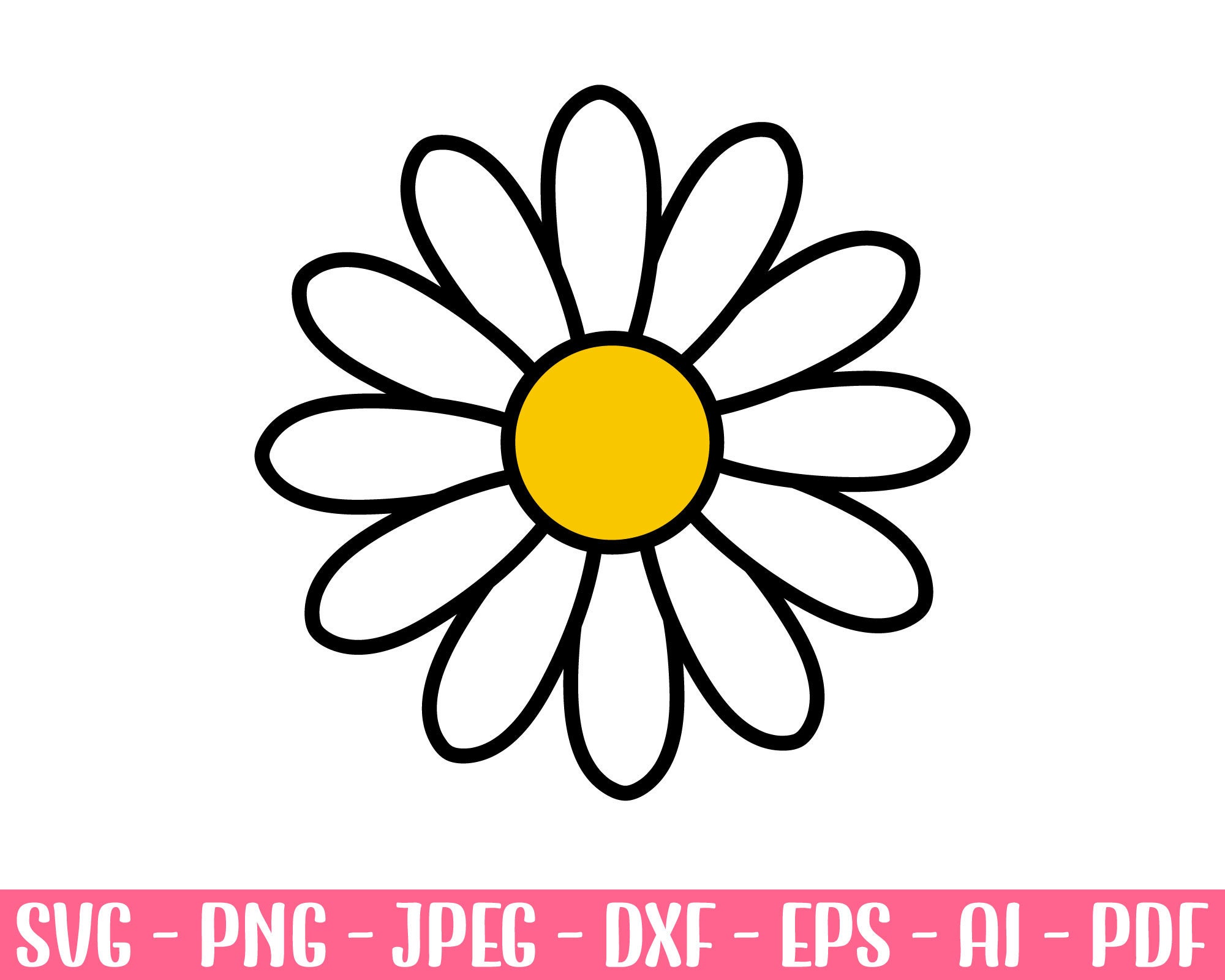 好きに Svg, Daisy Daisy Download Digital Instant Clipart, Flower その他