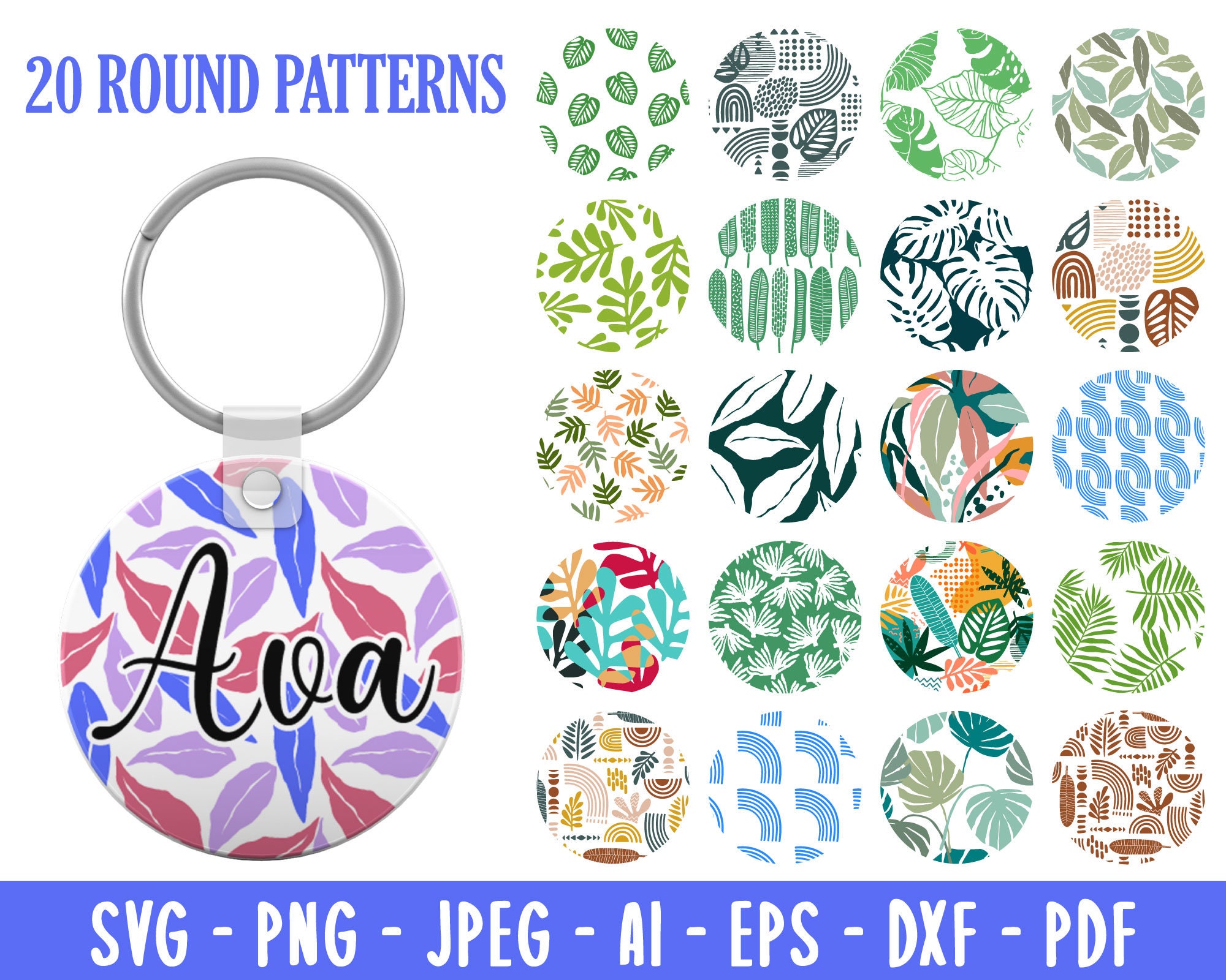 Download 20 Keychain Pattern svg Keychain Pattern SVG Bundle ...