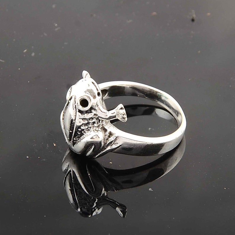 Frosch-Ring 925 Sterling Silber Ring personalisierte Ring | Etsy