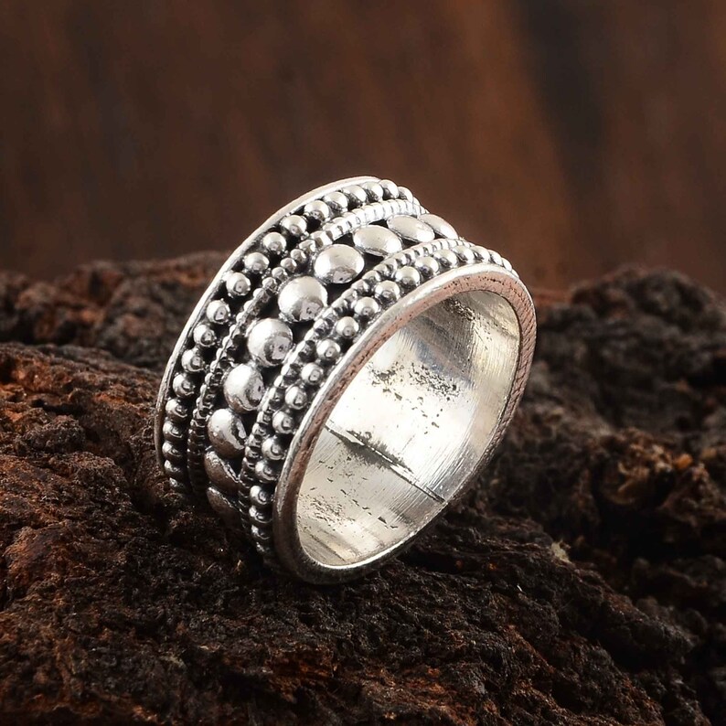 Silver Dotted Ring