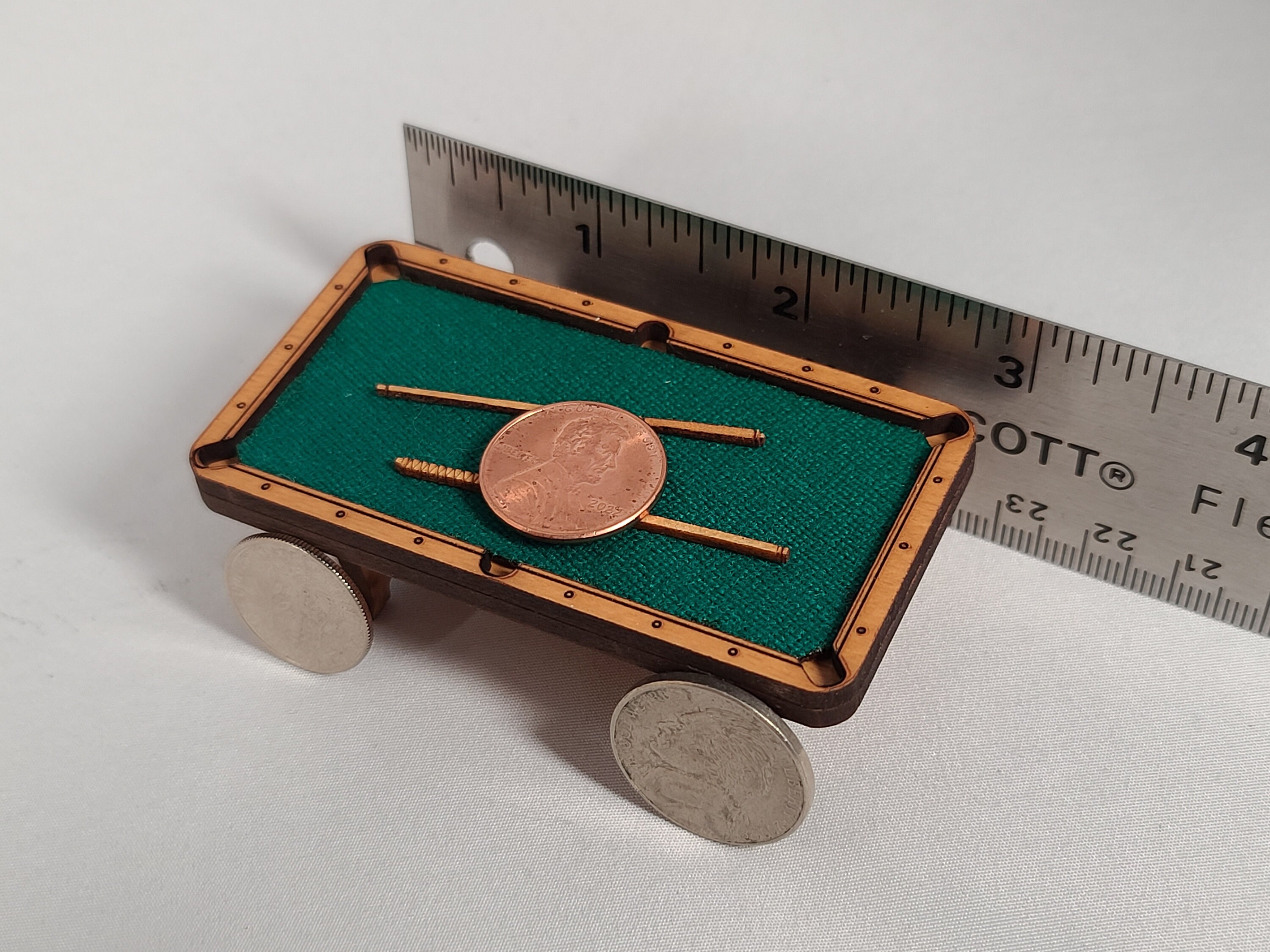 Miniature Pool Table / Billiard Table (green) 1:24 Scale - Etsy
