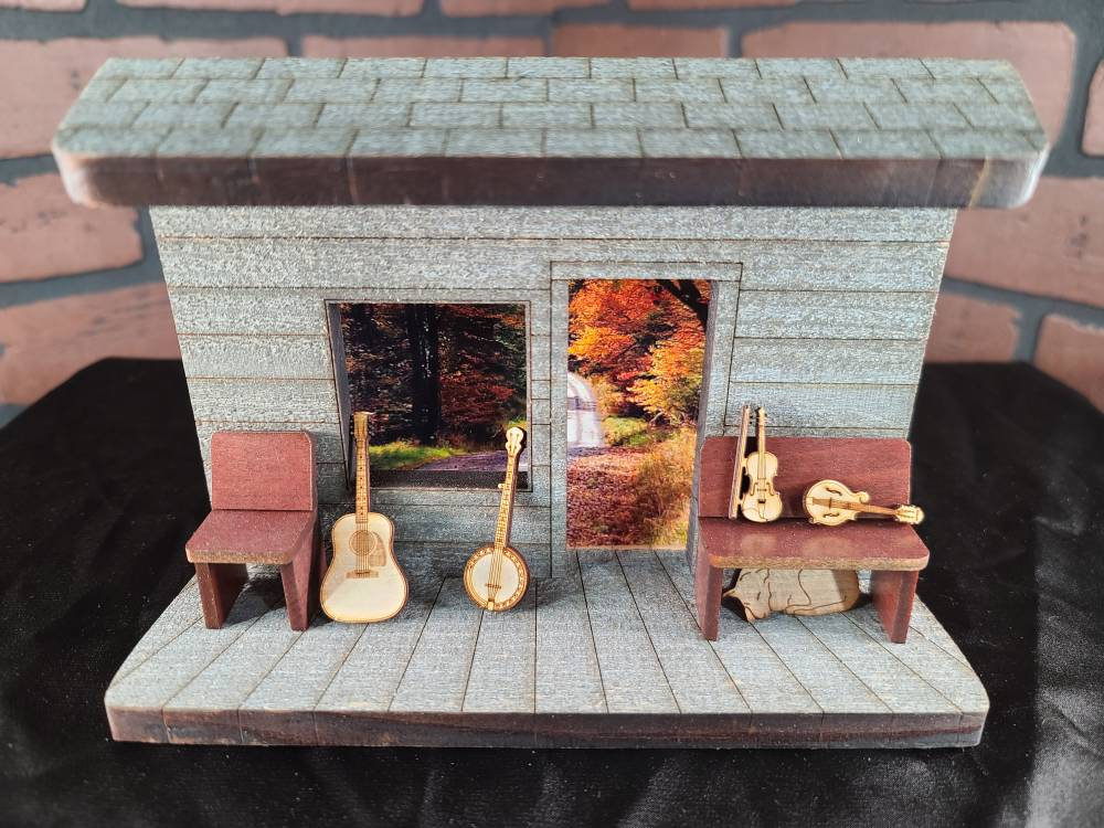 Bluegrass Front Porch Stage 4x6 Picture Holder With Banjo, Fiddle ...