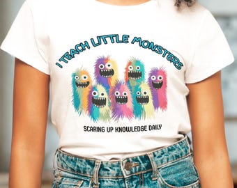 Funny Teacher Halloween Shirt: I Teach Little Monsters